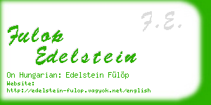 fulop edelstein business card